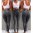 High Waist Jeans For Women - Slim Stretch Denim Jean Bodycon Tassel Belt Bandage Skinny Push Up Jeans