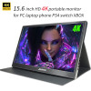 4K Portable Monitor 15.6 Inch 3840X2160 IPS LCD display HDMI DP type-C  for PC laptop phone PS4 switch XBOX 1080P gaming monitor