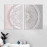 Gradient Pink Gray Mandala Abstract Canvas Poster - Boho Wall Art  Print Painting For  Living Room Decoration