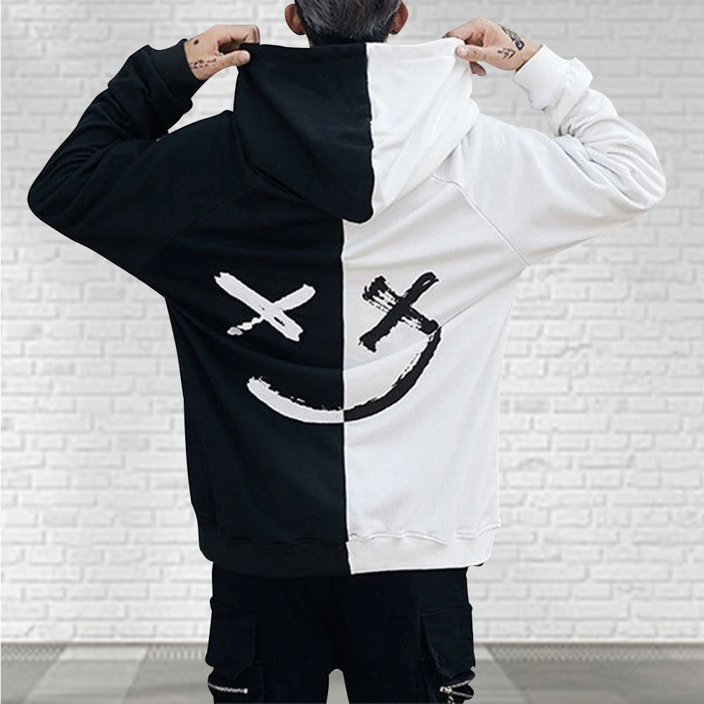 Happy Smiling Face Print Hoodie (Unisex)