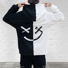 Happy Smiling Face Print Hoodie (Unisex)