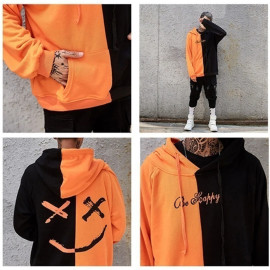 Happy Smiling Face Print Hoodie (Unisex)