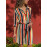 Aachoae Long Sleeve Shirt Dress-  Women Casual Striped Print A-line Mini Party Dress Vestidos