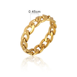 Chain Ring Stainless Steel Rings For Men & Women