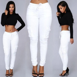 Elastic Skinny Pencil Jeans For Women-  Leggings Jeans