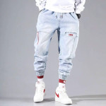 Men's jeans Cargo Pants - Elastic Harun pants