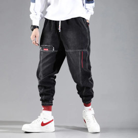 Men's jeans Cargo Pants - Elastic Harun pants