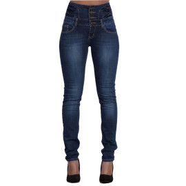 Women Black Jeans - Push Up Pencil Denim Pants