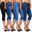 High Waist Elastic Skinny Jeans