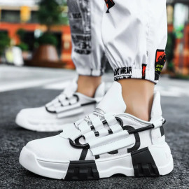 Trendy Breathable Chunky Mens Designer Sneakers