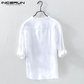 INCERUN Men's Shirt (100% Cotton)