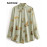 Aachoae Leopard Stylish Women Shirt