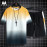 Men Sports Gradient Short Sleeve + Shorts 2 Piece