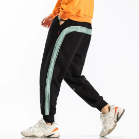 Side Striped Sweatpants Men - Brand New Loose Fit Harem Pants