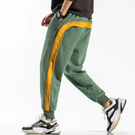 Side Striped Sweatpants Men - Brand New Loose Fit Harem Pants