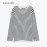 WAVLATII Women Striped Long Sleeve Tops