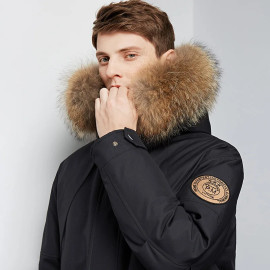 Men's Winter White Duck Down Jacket