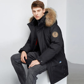 Men's Winter White Duck Down Jacket