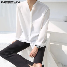 INCERUN Fashion Men Casual Shirt