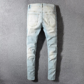 Sokotoo Skinny Ripped Biker Jean