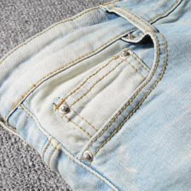 Sokotoo Skinny Ripped Biker Jean