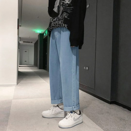 Hybskr Korean Men Straight Jeans 