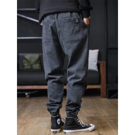 Harem Cargo Denim Jeans