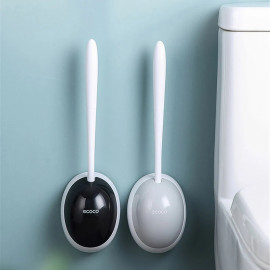 GURET Silicone Toilet Brush For WC Accessories (Drainable Toilet Brush Wall-Mounted Cleaning Tools)