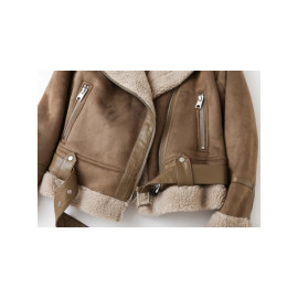 ZACK RAIN Brown Jacket For Women ( Winter Vintage)