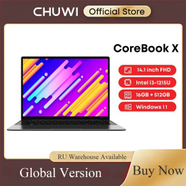CHUWI CoreBook X Core i3 1215U Gen Gaming Laptop 14 inch 2160x1440 Resolution 16GB RAM 512GB SSD WiFi6 Windows 11 Computer PC