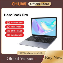 CHUWI HeroBook Pro Windows 11 Laptop 14.1-inch FHD Display Intel Celeorn N4020 CPU LPDDR4 8GB 256GB SSD 38Wh Computer PC CHUWI HeroBook Pro Windows 11 Laptop 14.1-inch FHD Display Intel Celeorn N4020 CPU LPDDR4 8GB 256GB SSD 38Wh Computer PC