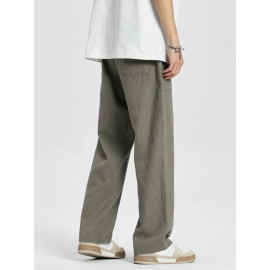 Summer Linen Pants Men Straight Loose Sweatpants