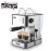 1.8L 15 Bar Milk Brewing Machine Household Semi-automatic Espresso Maker with Removable Water Tank Silver Coffee Machine