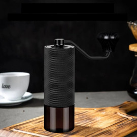 Manual Coffee Grinder CNC Stainless Steel Professional Double Bearing Adjustable Hand Burr Coffee Bean Grinding Manual Coffee Grinder CNC Stainless Steel Professional Double Bearing Adjustable Hand Burr Coffee Bean Grinding