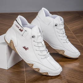 Men Boots Leather Winter Casual Shoes for Men Hight Top Sneakers Luxury Fashion Loafers Shoes Comfortable Women Ankle Boots