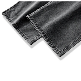 Men's New Fashion Solid Color Drape Jeans Loose Straight