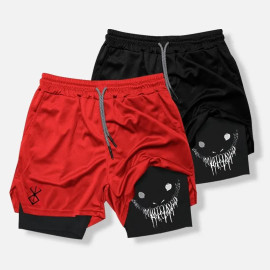 New Men's Fitness Training Skinny Shorts
