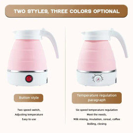 600ML Outdoor Travel Portable Foldable Electric Kettle