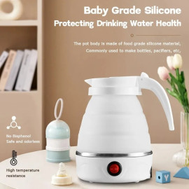 600ML Outdoor Travel Portable Foldable Electric Kettle