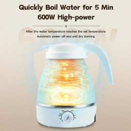 600ML Outdoor Travel Portable Foldable Electric Kettle