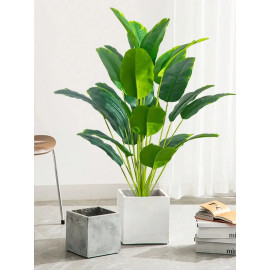 1pc Artificial Plants Large Tropical Palm Tree Fake Banana Plants Leaves Real Touch Plastic Monstera Plant For Home Garden Decor - AliExpress 15