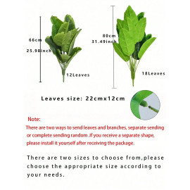 1pc Artificial Plants Large Tropical Palm Tree Fake Banana Plants Leaves Real Touch Plastic Monstera Plant For Home Garden Decor - AliExpress 15