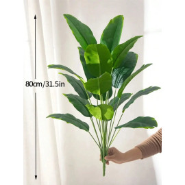 1pc Artificial Plants Large Tropical Palm Tree Fake Banana Plants Leaves Real Touch Plastic Monstera Plant For Home Garden Decor - AliExpress 15