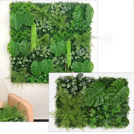 60x40cm Artificial Green Wall Landscape Home Garden Jungle Decor Fake Plants Plastic Lawn Decoration Wall Panels Garden Fence - AliExpress 15