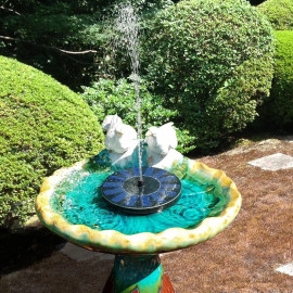 Solar Fountain Bird Bath Pond Patio Powered Fountain Garden Decoration Floating Garden Waterfall Fountain Pump - AliExpress 15