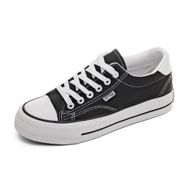 Shoes For Women Low-Top Vulcanized Canvas Platform Sneakers Black Flats Tennis Female Classic Student Small Couples Skateboard - AliExpress 322