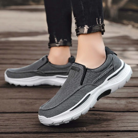 Men Casual Shoes Comfortable Mesh Shoes Summer Breathable Men Loafers Wide Slip On Walking Shoes Men Tenis - AliExpress 322