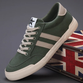 Hot Retro Green Vulcanize Shoes Men Breathable Leisure Shoes For Men Lightweight Flat Casual Canvas Sneaker Men zapatos de lona - AliExpress 322