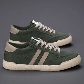 Hot Retro Green Vulcanize Shoes Men Breathable Leisure Shoes For Men Lightweight Flat Casual Canvas Sneaker Men zapatos de lona - AliExpress 322