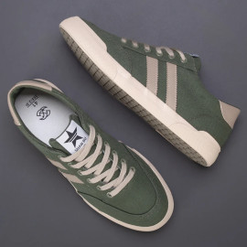 Hot Retro Green Vulcanize Shoes Men Breathable Leisure Shoes For Men Lightweight Flat Casual Canvas Sneaker Men zapatos de lona - AliExpress 322